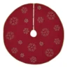 VHC Brands 48 In. Revelry Brick Red Traditional Christmas Decor Tree Skirt