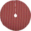 VHC Brands 48 In. Galway Barn Red Rustic Christmas Decor Tree Skirt -Alpine Corporation Shop vhc brands christmas tree skirts collars 32196 64 1000