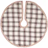VHC Brands 21 In. Amory Ivory White Farmhouse Christmas Decor Mini Tree Skirt -Alpine Corporation Shop vhc brands christmas tree skirts collars 32204 64 1000