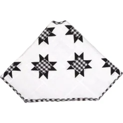 VHC Brands 48 In. Black Emmie Farmhouse Christmas Decor Patchwork Tree Skirt -Alpine Corporation Shop vhc brands christmas tree skirts collars 42503 4f 1000