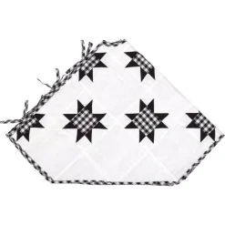 VHC Brands 55 In. Black Emmie Farmhouse Christmas Decor Patchwork Tree Skirt 8 VHC Brands 55 In. Black Emmie Farmhouse Christmas Decor Patchwork Tree Skirt -Alpine Corporation Shop vhc brands christmas tree skirts collars 42504 4f 1000