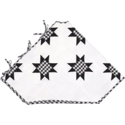 VHC Brands 60 In. Black Emmie Farmhouse Christmas Decor Patchwork Tree Skirt 8 VHC Brands 60 In. Black Emmie Farmhouse Christmas Decor Patchwork Tree Skirt -Alpine Corporation Shop vhc brands christmas tree skirts collars 42505 4f 1000