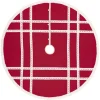 VHC Brands 55 In. Red Margot Farmhouse Christmas Decor Tree Skirt 1 VHC Brands 55 In. Red Margot Farmhouse Christmas Decor Tree Skirt -Alpine Corporation Shop vhc brands christmas tree skirts collars 42581 64 1000