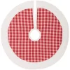 VHC Brands 21 In. Red Plaid Christmas Farmhouse Decor Tree Skirt 2 VHC Brands 21 In. Red Plaid Christmas Farmhouse Decor Tree Skirt -Alpine Corporation Shop vhc brands christmas tree skirts collars 42596 64 1000