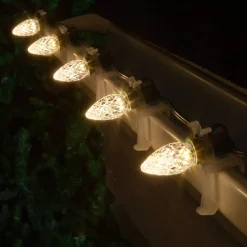 Wintergreen Lighting OptiCore C7 LED Warm White Faceted Christmas Light Bulbs (25-Pack) -Alpine Corporation Shop wintergreen lighting christmas light bulbs 72610 4f 1000