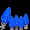Wintergreen Lighting OptiCore C7 LED Blue Faceted Christmas Light Bulbs (25-Pack) 2 Wintergreen Lighting OptiCore C7 LED Blue Faceted Christmas Light Bulbs (25-Pack) -Alpine Corporation Shop wintergreen lighting christmas light bulbs 72619 64 1000