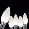 Wintergreen Lighting OptiCore C7 LED Cool White Smooth/Opaque Christmas Light Bulbs (25-Pack) -Alpine Corporation Shop wintergreen lighting christmas light bulbs 74083 64 1000