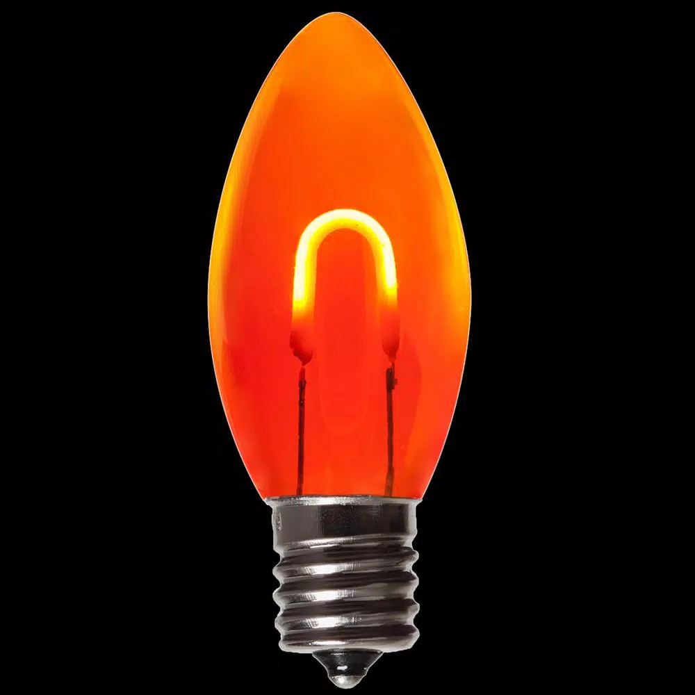 Wintergreen Lighting FlexFilament C9 LED Shatterproof Orange Vintage Edison Christmas Light Bulbs (5-Pack) 3 Wintergreen Lighting FlexFilament C9 LED Shatterproof Orange Vintage Edison Christmas Light Bulbs (5-Pack)