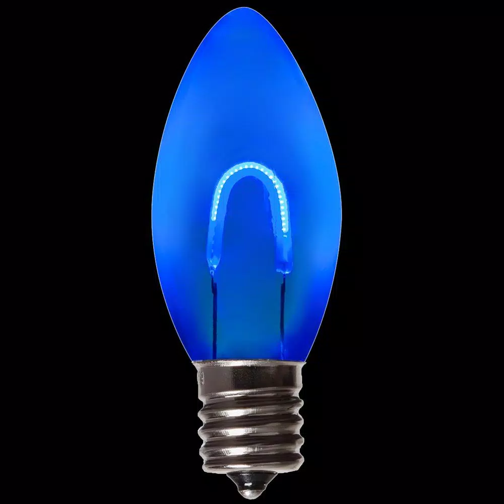 Wintergreen Lighting FlexFilament C9 LED Shatterproof Blue Vintage Edison Christmas Light Bulbs (5-Pack) 3 Wintergreen Lighting FlexFilament C9 LED Shatterproof Blue Vintage Edison Christmas Light Bulbs (5-Pack)