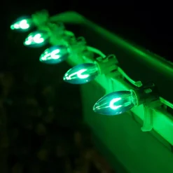 Wintergreen Lighting FlexFilament C9 LED Shatterproof Green Vintage Edison Christmas Light Bulbs (5-Pack) 8 Wintergreen Lighting FlexFilament C9 LED Shatterproof Green Vintage Edison Christmas Light Bulbs (5-Pack) -Alpine Corporation Shop wintergreen lighting christmas light bulbs 80676 4f 1000