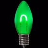 Wintergreen Lighting FlexFilament C9 LED Shatterproof Green Vintage Edison Christmas Light Bulbs (5-Pack) -Alpine Corporation Shop wintergreen lighting christmas light bulbs 80676 64 1000