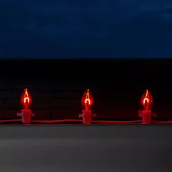 Wintergreen Lighting FlexFilament C9 LED Shatterproof Red Vintage Edison Christmas Light Bulbs (5-Pack) -Alpine Corporation Shop wintergreen lighting christmas light bulbs 80680 1f 1000