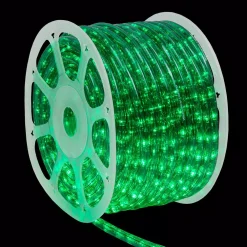 Wintergreen Lighting 150 Ft. 1800-Light Green Christmas LED Rope Light Kit